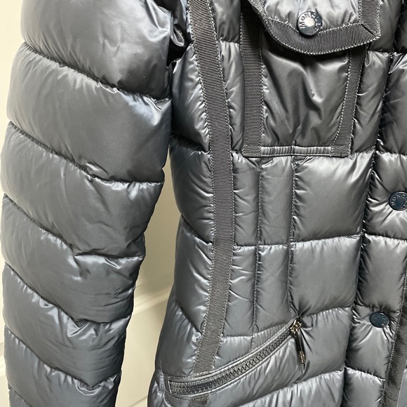 Moncler Hermine Down Puffer Coat Jacket Blue Size 0 - Picture 3 of 9